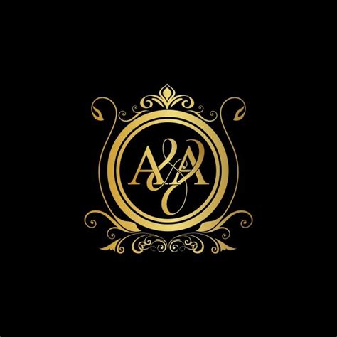 A A Aa Logo Initial Luxury Ornament Emblem Initial Luxury Art Vector ...