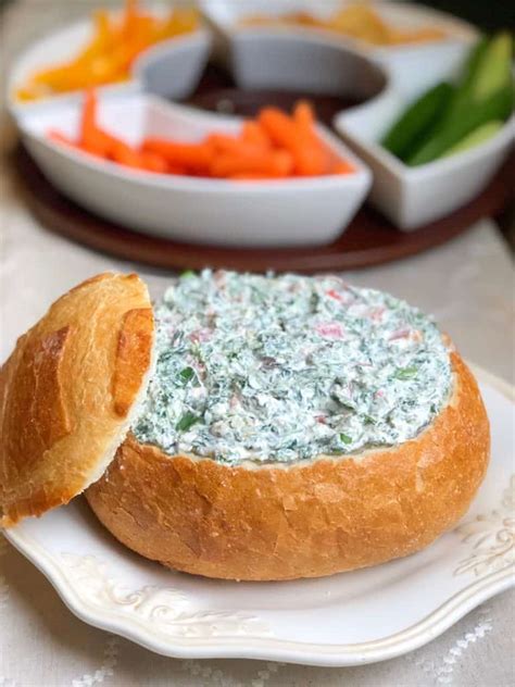 Easy Cold Spinach Dip With Cream Cheese — Bite Sized Kitchen