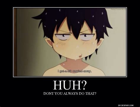 Hehe, always getting carried away. | Blue exorcist, Blue exorcist anime, Blue exorcist rin