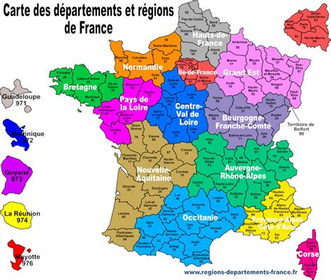 Carte De France Detaillee Avec Departement - news tourism world: Carte de France Departement ...