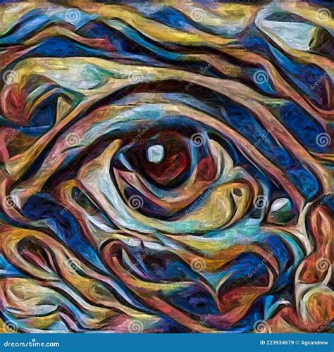 Abstract Eye painting stock illustration. Illustration of psychiatry - 223934679