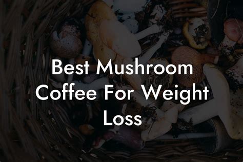 Best Mushroom Coffee For Weight Loss - Mr Mushroom