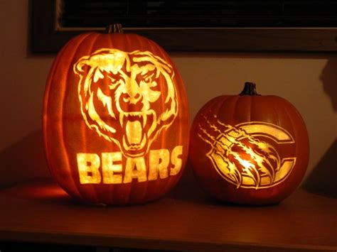 2019 pumpkin carvings for Chicago Bears and Chargers game. by Dennis ...