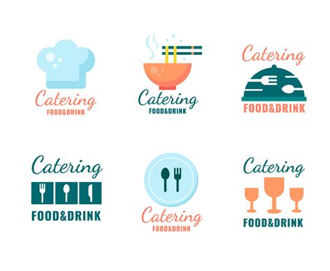 Flat Design Catering Logo