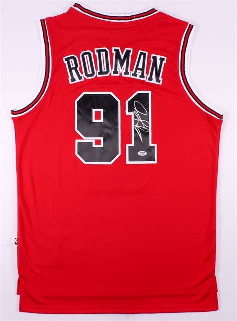 Dennis Rodman Signed Bulls Jersey (PSA COA) | Pristine Auction