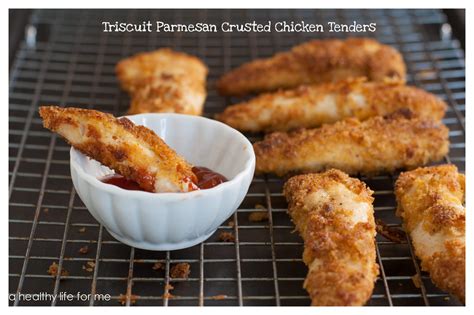 Triscuit Parmesan Crusted Chicken Tenders - A Healthy Life For Me