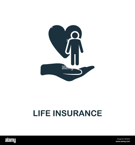 Life Insurance creative icon. Simple element illustration. Life Insurance concept symbol design ...