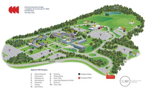 Corning Campus Map