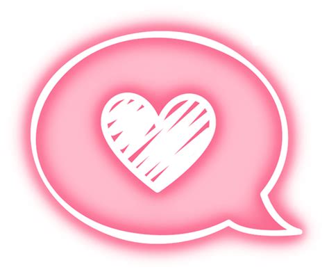 Download Message Heart Pink Overlay Tumblr Cute Kawaii Neon - Pastel Goth Aesthetic Transparent ...