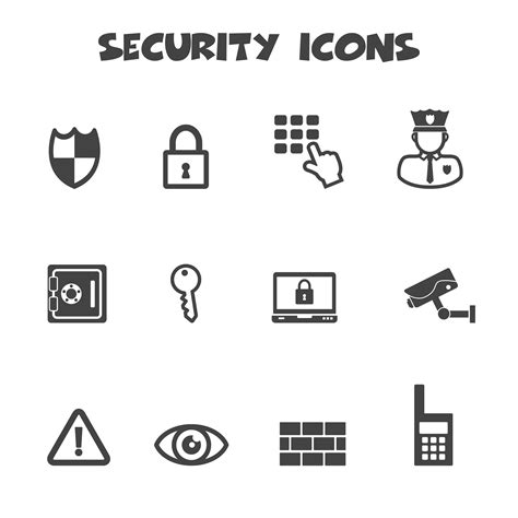 security icons symbol 673020 Vector Art at Vecteezy