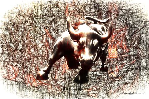 Charging Bull Digital Art by Roger Lighterness - Fine Art America