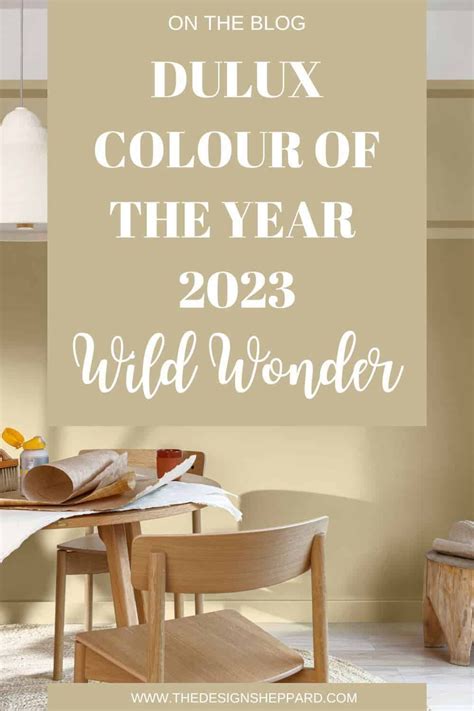 Dulux Colour of the Year 2023: Wild Wonder | Dulux colour, Dulux, Color ...