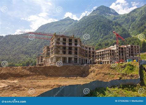 Building in the mountains stock photo. Image of forest - 37536266