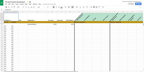 Private Practice Accounting Templates for Google Sheets