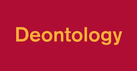 Deontology - Word Daily