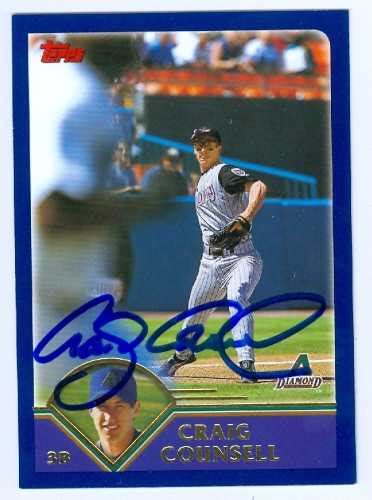 Craig Counsell autographed Baseball Card (Arizona Diamondbacks) 2003 ...