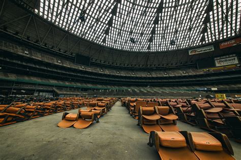 Inside the Houston Astrodome which has been closed since 2009[2048 x 1365] © By o texano ...