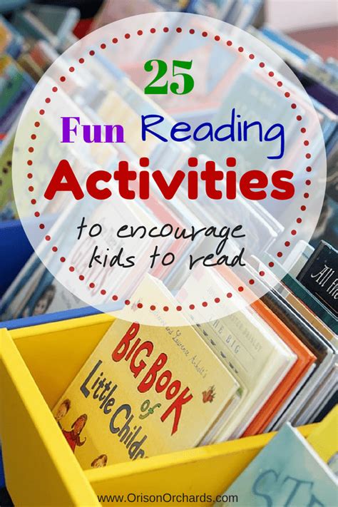 25 Fun Reading Activities For Kids | Orison Orchards