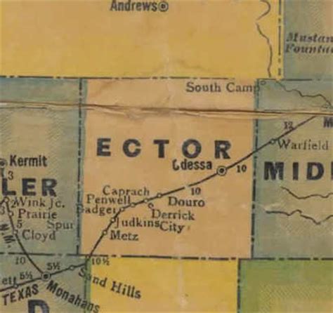 Ector County Zip Code Map