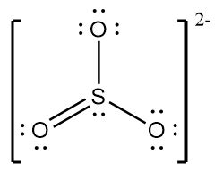 What is the molecular geometry of sulfite ion SO$_3$ $^{2-}$ | Quizlet