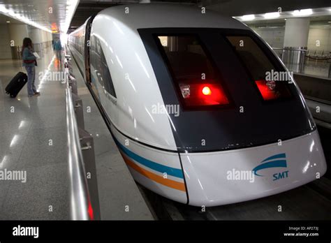 Shanghai s high speed Maglev train which travels at speeds of 430km hr ...