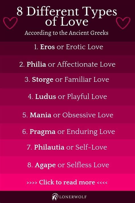 8 Different Types of Love According to the Ancient Greeks | Greek words ...