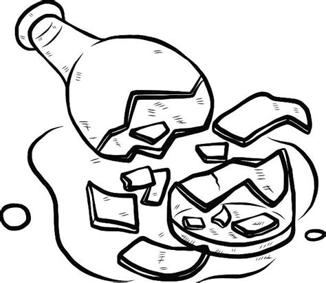 240+ Drawing Of Broken Bottle Stock Illustrations, Royalty-Free Vector ...