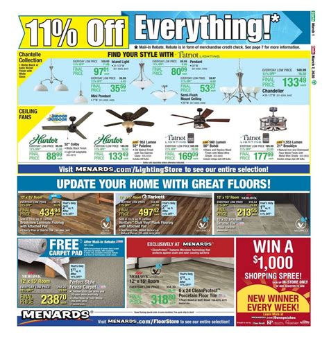 Menards Weekly Ad Mar 01 – Mar 07, 2020