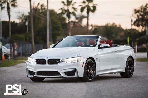 Alpine White BMW M4 Convertible Photoshoot