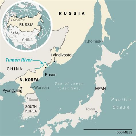 Russia And North Korea Map | US States Map