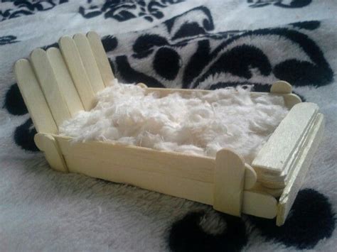 DIY hamster bed. It is made out of popsicle sticks, and its filled with ...