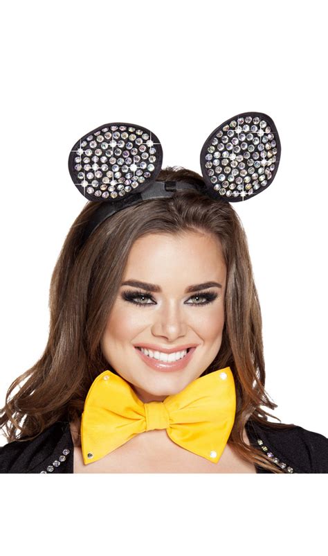 Rhinestone Mouse Ears Headband