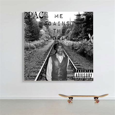 Tupac Shakur Me against the world music album cover Canvas | Etsy