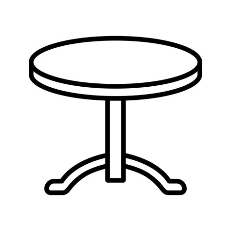 Round table icon vector sign and symbols 16877028 Vector Art at Vecteezy