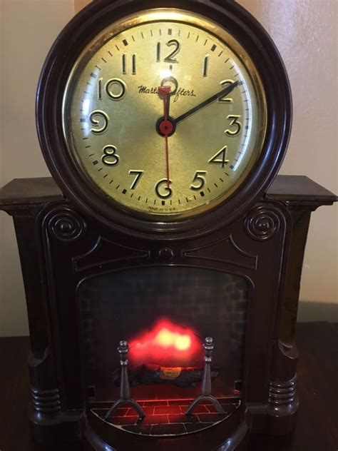 mastercrafters fireplace clock | Clock, Vintage clock, Mantel clocks