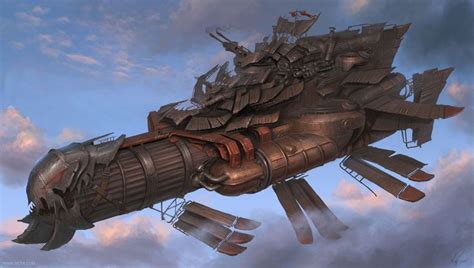 Medium marauder airship by Azarack | Steampunk airship, Steampunk ship ...