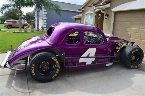 1936 Purple Plymouth Coupe Vintage Race Car Street Rod for Sale