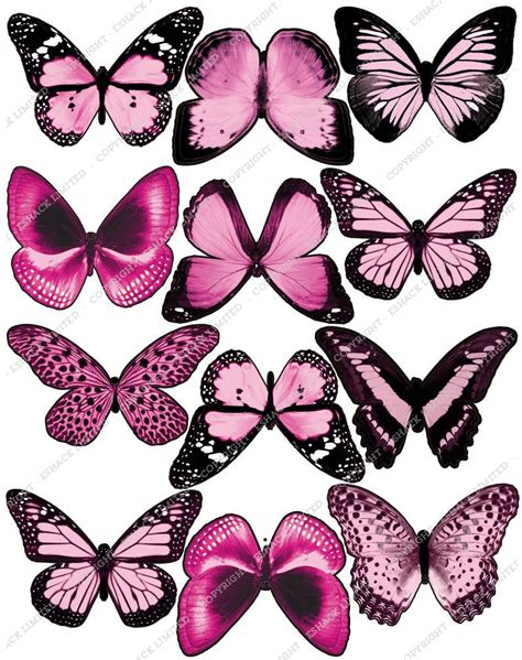 Buy Cakeshop 12 x PRE-CUT Light Pink Edible Butterfly Cake Toppers Online at desertcartBotswana