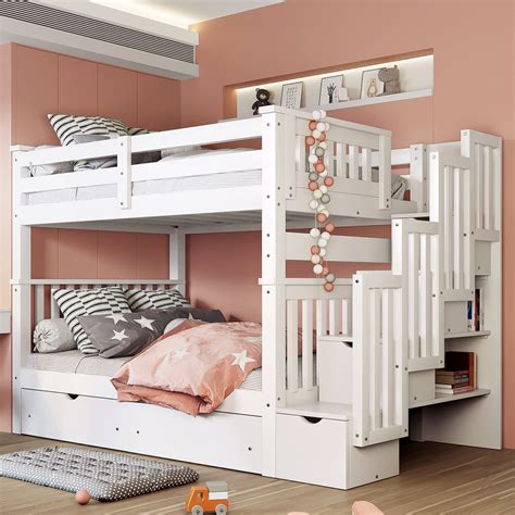 Bunk Bed With Stairs For Girls