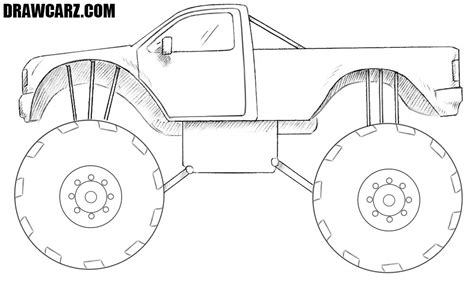 How to Draw a Monster Truck