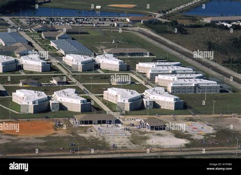 An aerial view of Krome Detention Camp outside of Miami Florida Stock ...