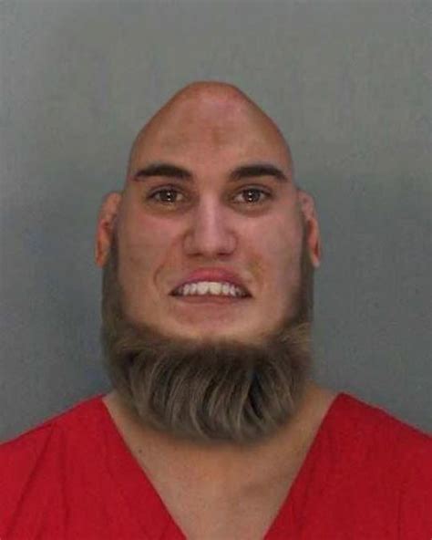 Justin Bieber Bald and Beard Mug Shot - Hair Photoshop Swap - OMG Funny ...