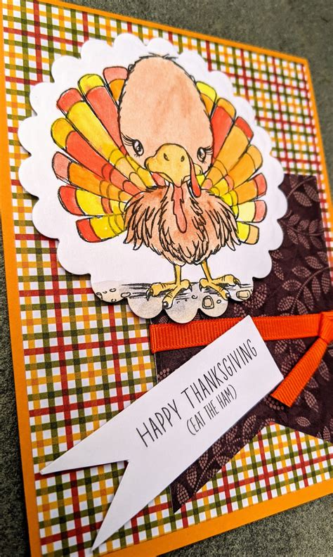 Thanksgiving Cards, Children's Card, Turkey, Handmade Card, Thanksgiving Greeting, Notecard - Etsy