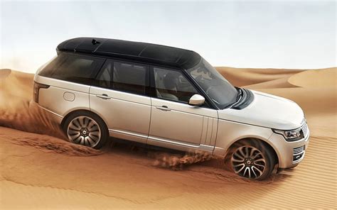 HD wallpaper: silver Land Rover Range Rover SUV, sand, desert, car, land Vehicle | Wallpaper Flare