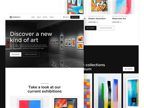 Museum X - Museum Webflow Template on Behance