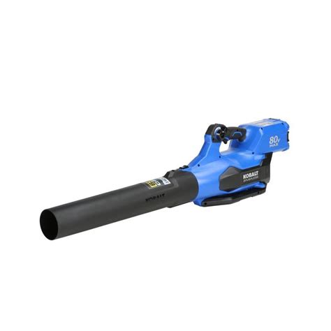 Kobalt 80-Volt Max Lithium Ion 630-cfm Brushless Cordless Electric Leaf Blower (Battery Included ...