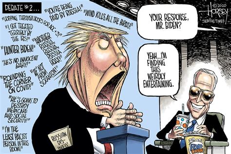 Political Cartoon U.S. Trump Biden debate | The Week