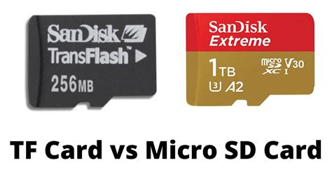 TF card vs Micro SD: What is the difference?