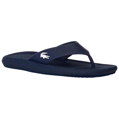 Lacoste Croco Flip Flops Black buy and offers on Dressinn