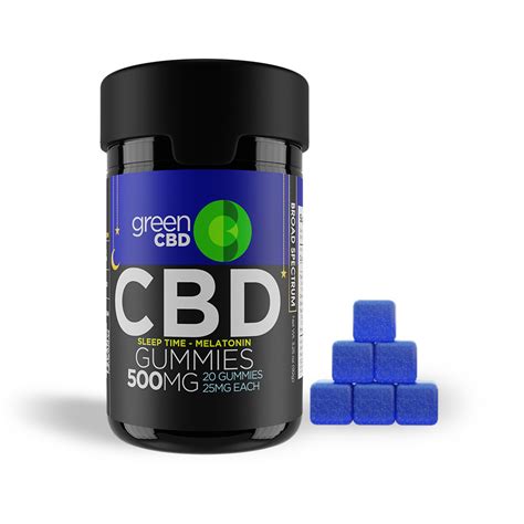 CBD Gummies - 500MG Sleep Time : Green CBD